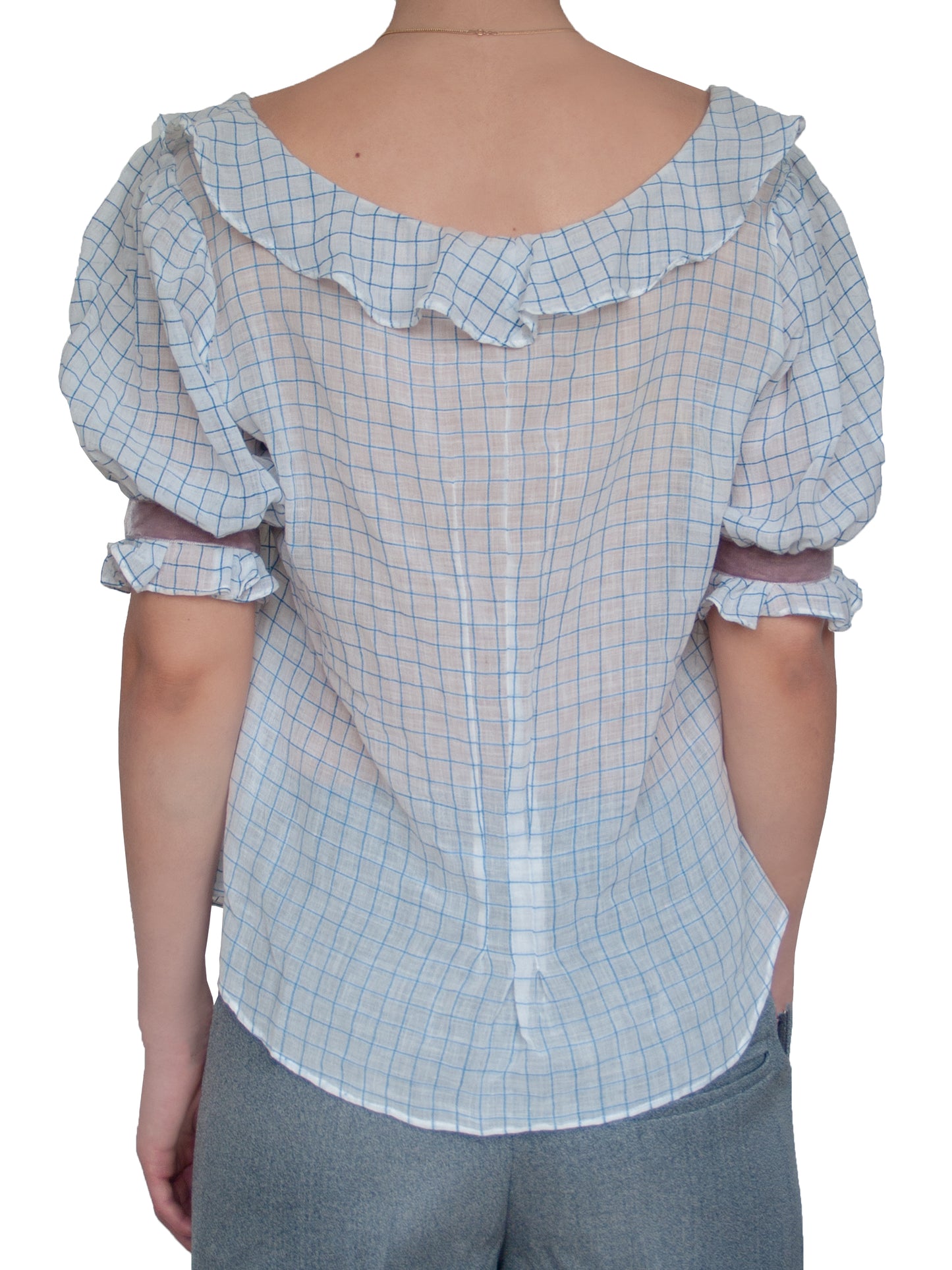 Blouse à carreaux