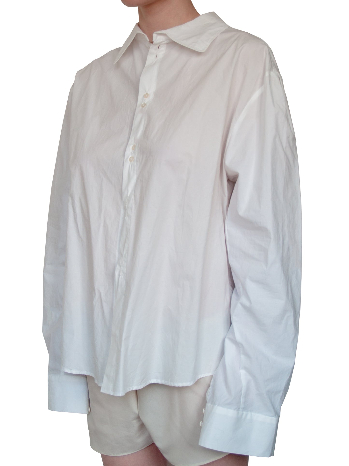 Chemise en coton blanc
