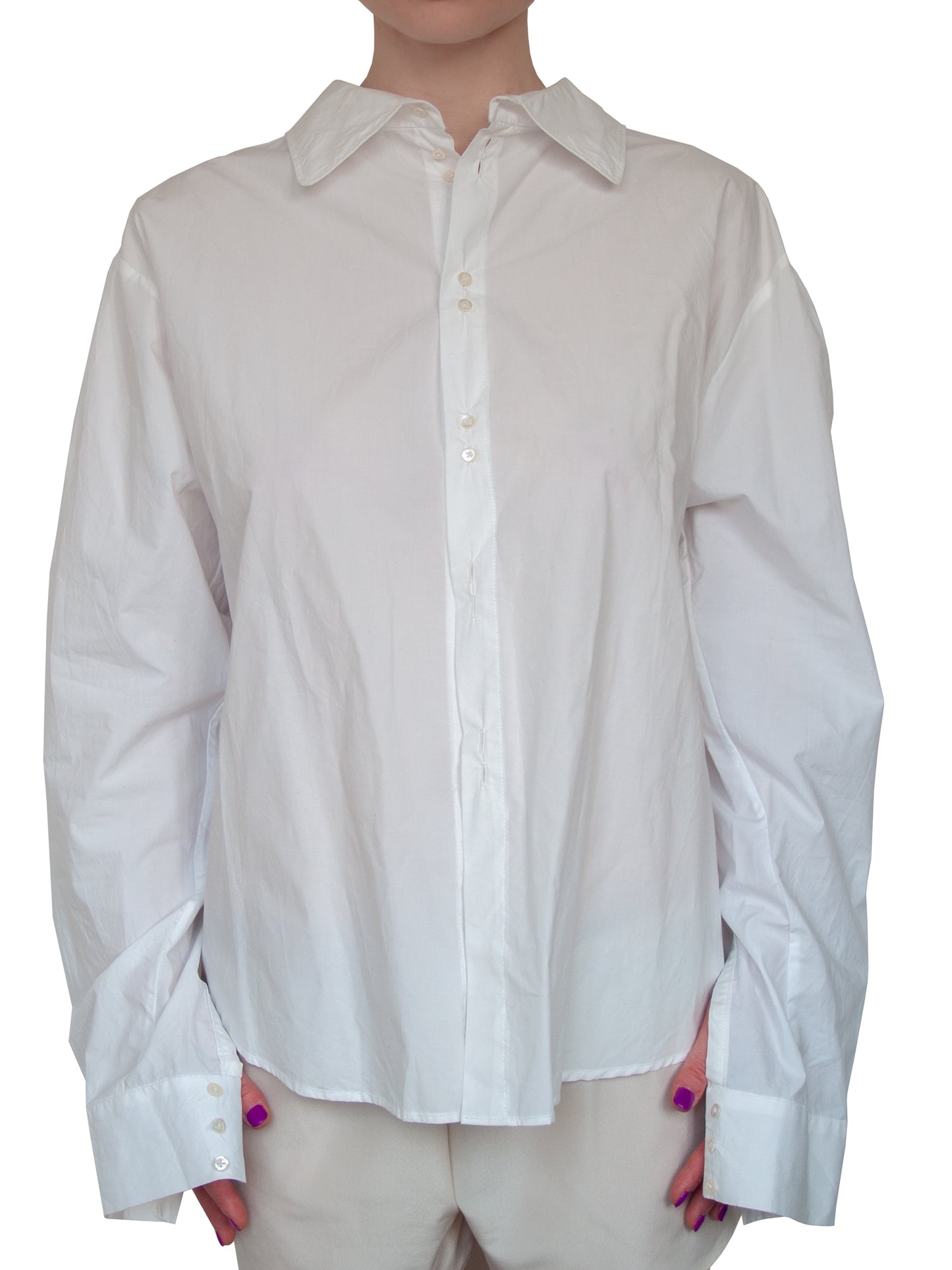 Chemise en coton blanc