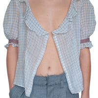 Blouse à carreaux