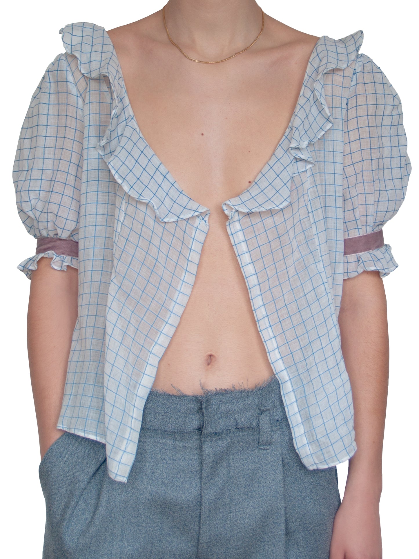 Blouse à carreaux