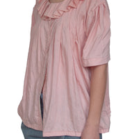 Blouse en soie sauvage rose