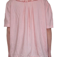 Blouse en soie sauvage rose