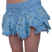 Mini-jupe en crochet