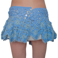 Mini-jupe en crochet