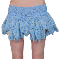 Mini-jupe en crochet