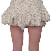 Mini-jupe en crochet