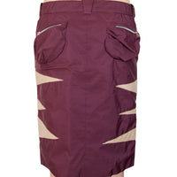Jupe stipe leather