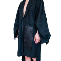 Kimono en jacquard piqué
