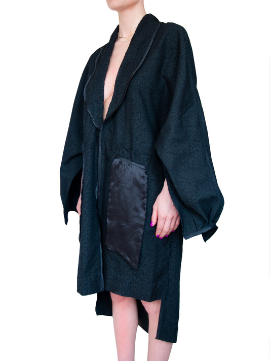 Kimono en jacquard piqué