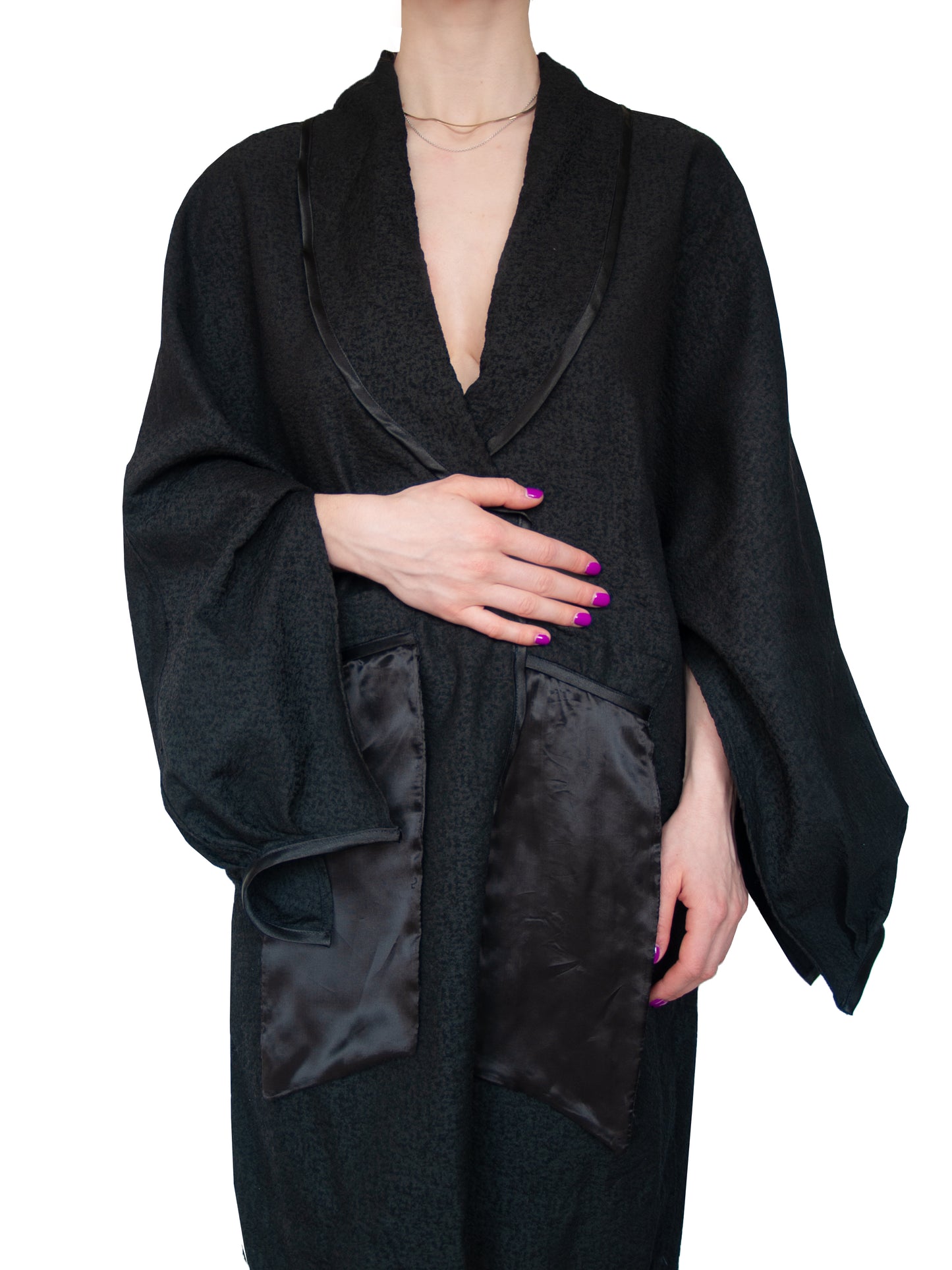 Kimono en jacquard piqué