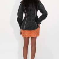 Veste cintrée en laine vierge bouillie